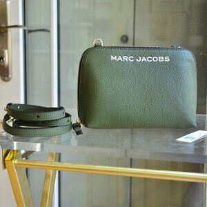 MARC JACOBS Mini Leather Crossbody BRONZE GREEN